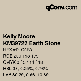 Code couleur: Kelly Moore - KM39722 Earth Stone | qconv.com