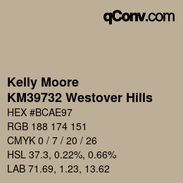 Color code: Kelly Moore - KM39732 Westover Hills | qconv.com