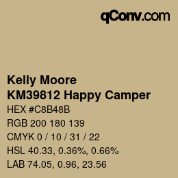 Color code: Kelly Moore - KM39812 Happy Camper | qconv.com