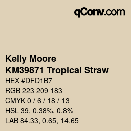 Code couleur: Kelly Moore - KM39871 Tropical Straw | qconv.com