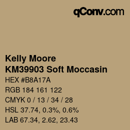 Color code: Kelly Moore - KM39903 Soft Moccasin | qconv.com