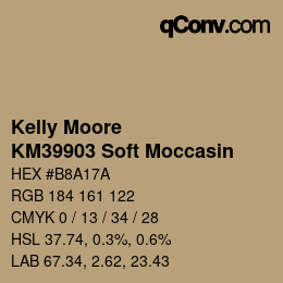 カラーコード: Kelly Moore - KM39903 Soft Moccasin | qconv.com