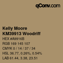 Código de color: Kelly Moore - KM39913 Woodriff | qconv.com