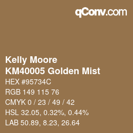 カラーコード: Kelly Moore - KM40005 Golden Mist | qconv.com