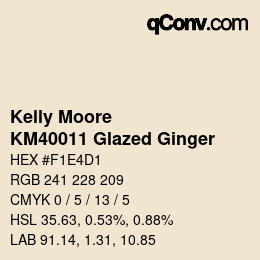 Farbcode: Kelly Moore - KM40011 Glazed Ginger | qconv.com