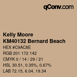 Farbcode: Kelly Moore - KM40132 Bernard Beach | qconv.com