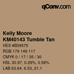 Code couleur: Kelly Moore - KM40143 Tumble Tan | qconv.com