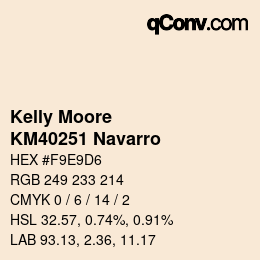 Código de color: Kelly Moore - KM40251 Navarro | qconv.com