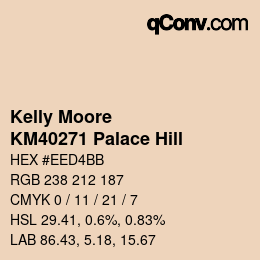 Color code: Kelly Moore - KM40271 Palace Hill | qconv.com