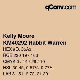 カラーコード: Kelly Moore - KM40292 Rabbit Warren | qconv.com
