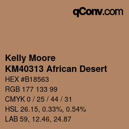 Farbcode: Kelly Moore - KM40313 African Desert | qconv.com