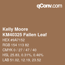 Farbcode: Kelly Moore - KM40325 Fallen Leaf | qconv.com