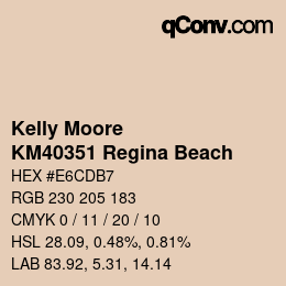 颜色代码: Kelly Moore - KM40351 Regina Beach | qconv.com