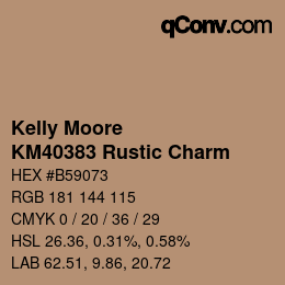 Código de color: Kelly Moore - KM40383 Rustic Charm | qconv.com