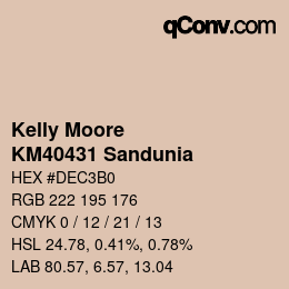 Código de color: Kelly Moore - KM40431 Sandunia | qconv.com