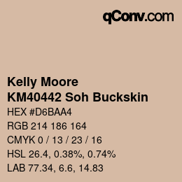 カラーコード: Kelly Moore - KM40442 Soh Buckskin | qconv.com