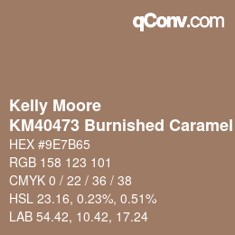 カラーコード: Kelly Moore - KM40473 Burnished Caramel | qconv.com