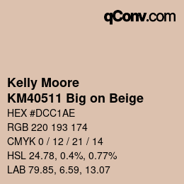 Color code: Kelly Moore - KM40511 Big on Beige | qconv.com