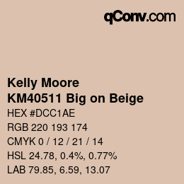 カラーコード: Kelly Moore - KM40511 Big on Beige | qconv.com