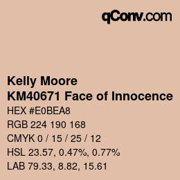 Color code: Kelly Moore - KM40671 Face of Innocence | qconv.com