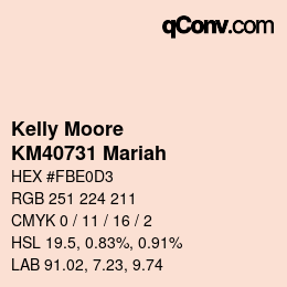 カラーコード: Kelly Moore - KM40731 Mariah | qconv.com