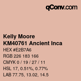 Color code: Kelly Moore - KM40761 Ancient Inca | qconv.com