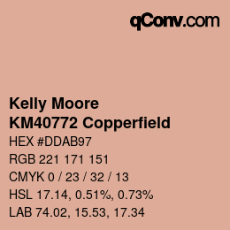 カラーコード: Kelly Moore - KM40772 Copperfield | qconv.com