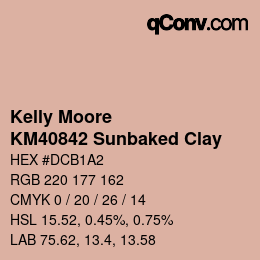 カラーコード: Kelly Moore - KM40842 Sunbaked Clay | qconv.com