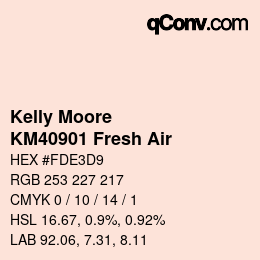 Color code: Kelly Moore - KM40901 Fresh Air | qconv.com
