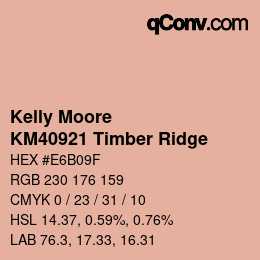 Color code: Kelly Moore - KM40921 Timber Ridge | qconv.com