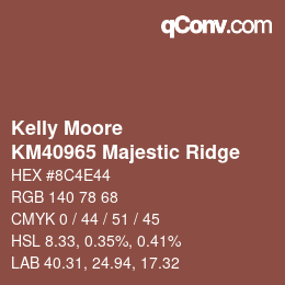 Code couleur: Kelly Moore - KM40965 Majestic Ridge | qconv.com