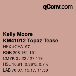 Código de color: Kelly Moore - KM41012 Topaz Tease | qconv.com