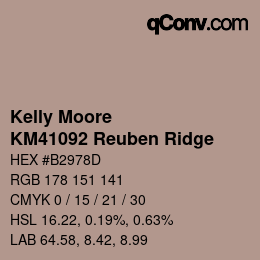 Farbcode: Kelly Moore - KM41092 Reuben Ridge | qconv.com
