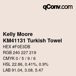 カラーコード: Kelly Moore - KM41131 Turkish Towel | qconv.com