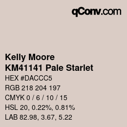 Color code: Kelly Moore - KM41141 Pale Starlet | qconv.com