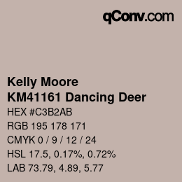 Color code: Kelly Moore - KM41161 Dancing Deer | qconv.com