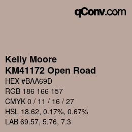 カラーコード: Kelly Moore - KM41172 Open Road | qconv.com