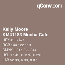 Farbcode: Kelly Moore - KM41183 Mocha Cafe | qconv.com