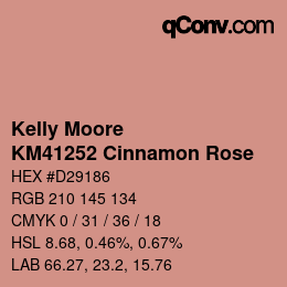 カラーコード: Kelly Moore - KM41252 Cinnamon Rose | qconv.com