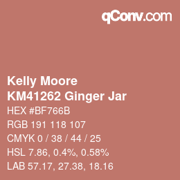 Color code: Kelly Moore - KM41262 Ginger Jar | qconv.com