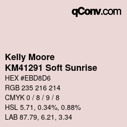 Código de color: Kelly Moore - KM41291 Soft Sunrise | qconv.com