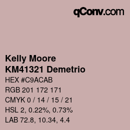 Farbcode: Kelly Moore - KM41321 Demetrio | qconv.com