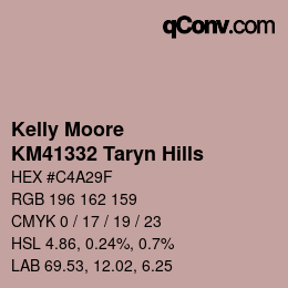 Farbcode: Kelly Moore - KM41332 Taryn Hills | qconv.com