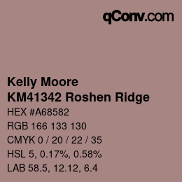 カラーコード: Kelly Moore - KM41342 Roshen Ridge | qconv.com