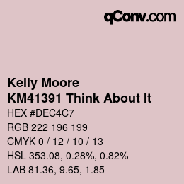 Color code: Kelly Moore - KM41391 Think About It | qconv.com