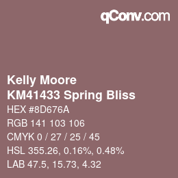 Color code: Kelly Moore - KM41433 Spring Bliss | qconv.com