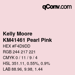 カラーコード: Kelly Moore - KM41461 Pearl Pink | qconv.com