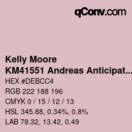 カラーコード: Kelly Moore - KM41551 Andreas Anticipation | qconv.com