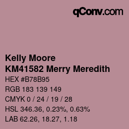 Código de color: Kelly Moore - KM41582 Merry Meredith | qconv.com