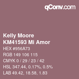 Color code: Kelly Moore - KM41593 Mi Amor | qconv.com